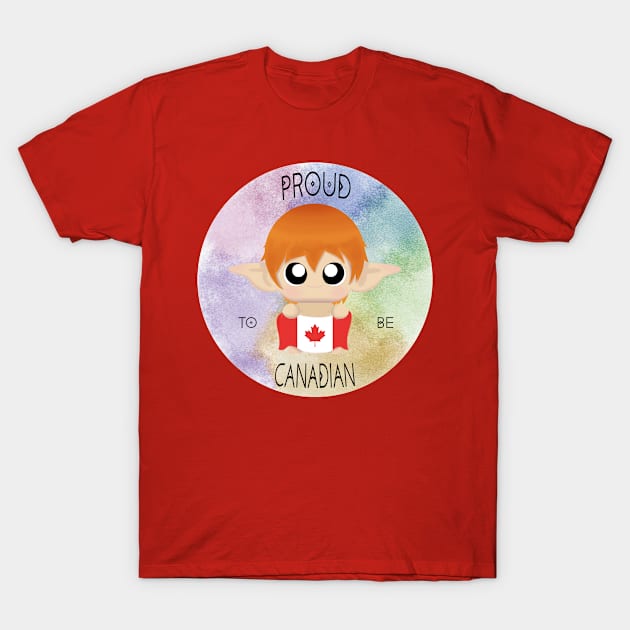 Proud to be Canadian (Sleepy Forest Creatures) T-Shirt by Irô Studio